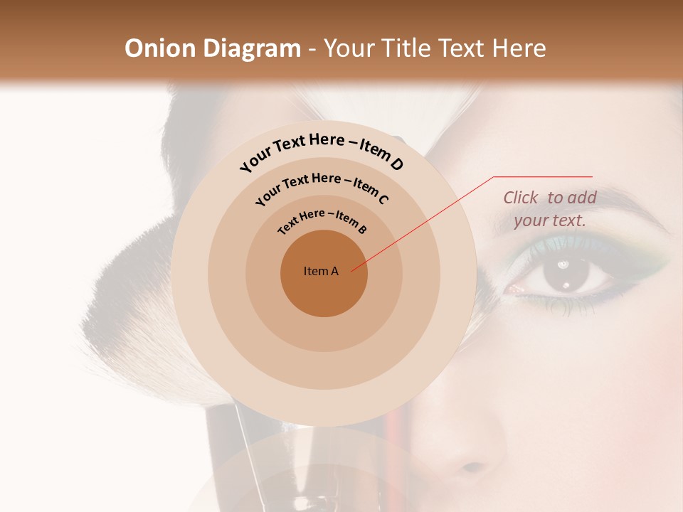 Model Face Make Up PowerPoint Template