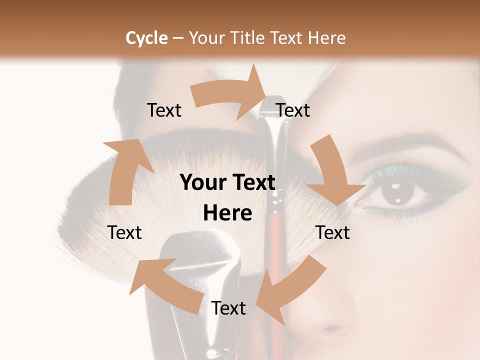 Model Face Make Up PowerPoint Template