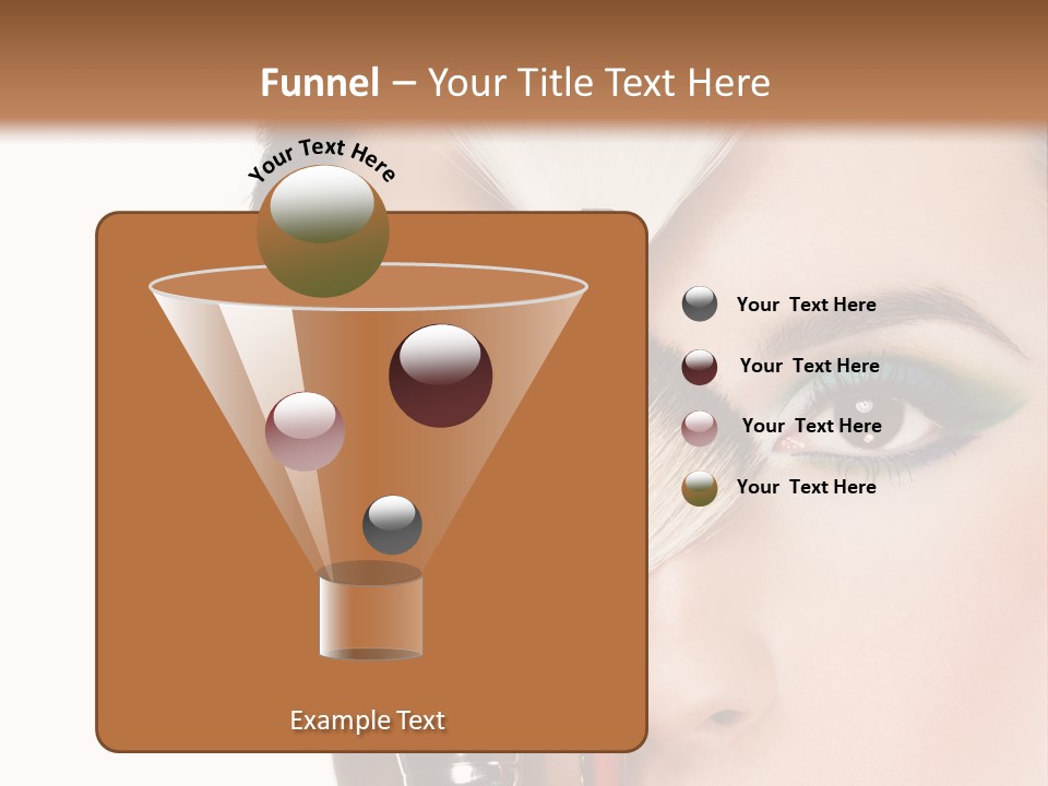 Model Face Make Up PowerPoint Template