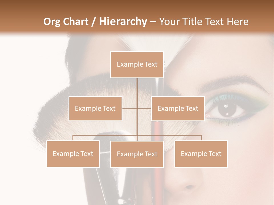 Model Face Make Up PowerPoint Template