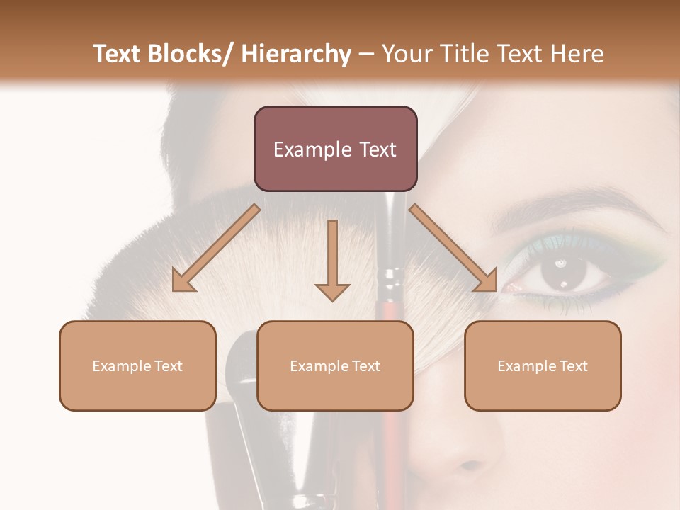 Model Face Make Up PowerPoint Template