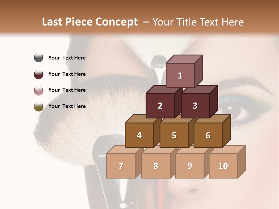 Model Face Make Up PowerPoint Template