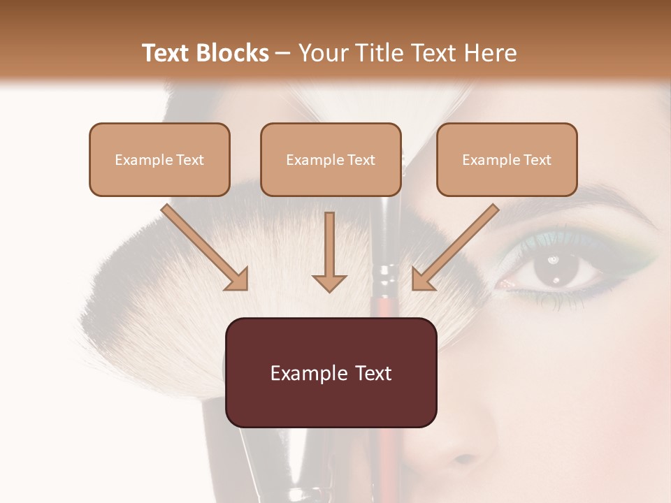 Model Face Make Up PowerPoint Template