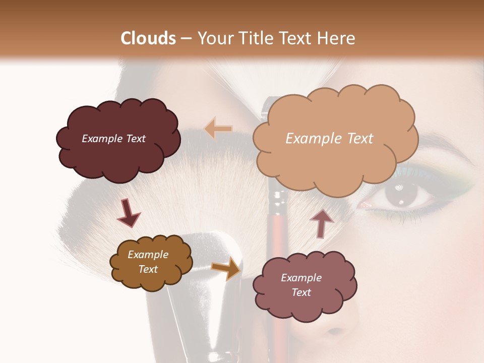 Model Face Make Up PowerPoint Template