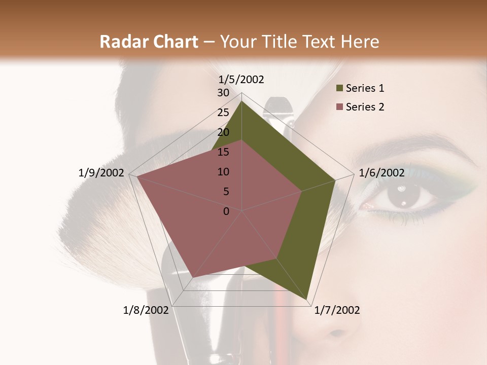 Model Face Make Up PowerPoint Template
