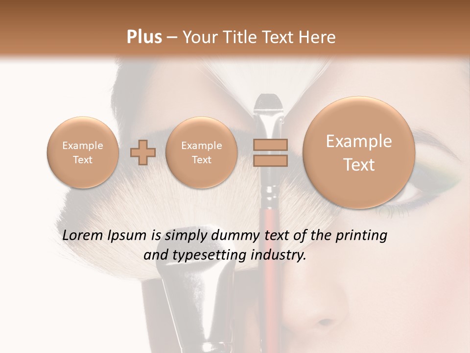 Model Face Make Up PowerPoint Template