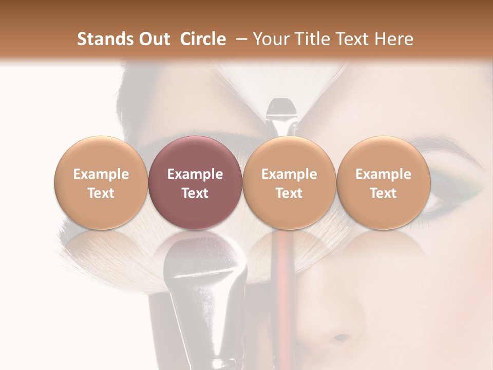 Model Face Make Up PowerPoint Template