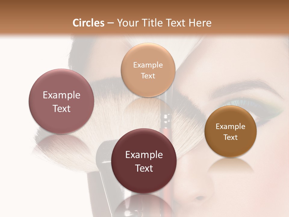 Model Face Make Up PowerPoint Template