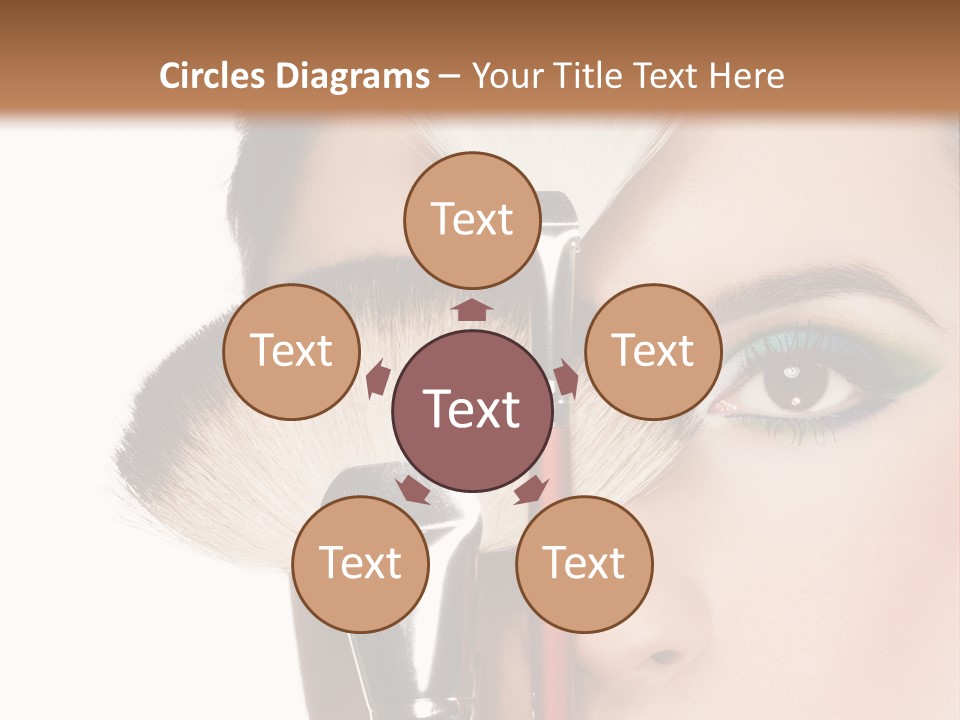 Model Face Make Up PowerPoint Template