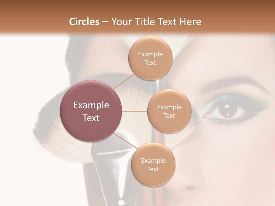 Model Face Make Up PowerPoint Template