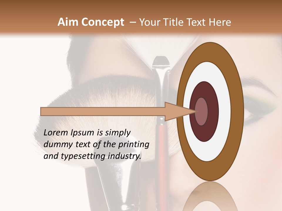 Model Face Make Up PowerPoint Template