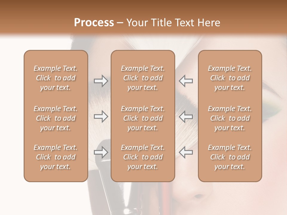 Model Face Make Up PowerPoint Template
