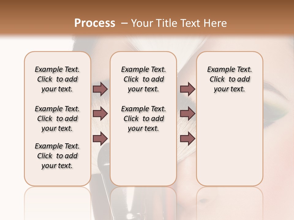 Model Face Make Up PowerPoint Template