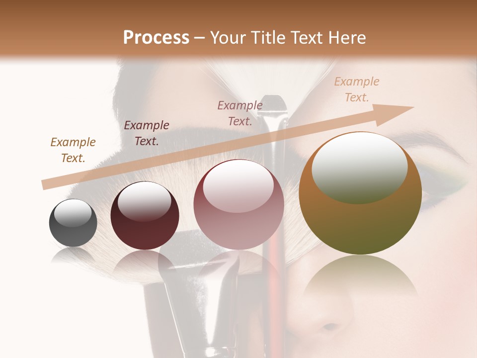 Model Face Make Up PowerPoint Template