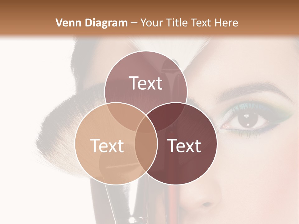 Model Face Make Up PowerPoint Template