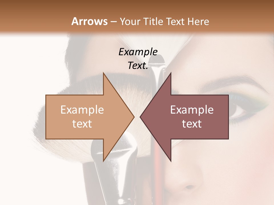 Model Face Make Up PowerPoint Template