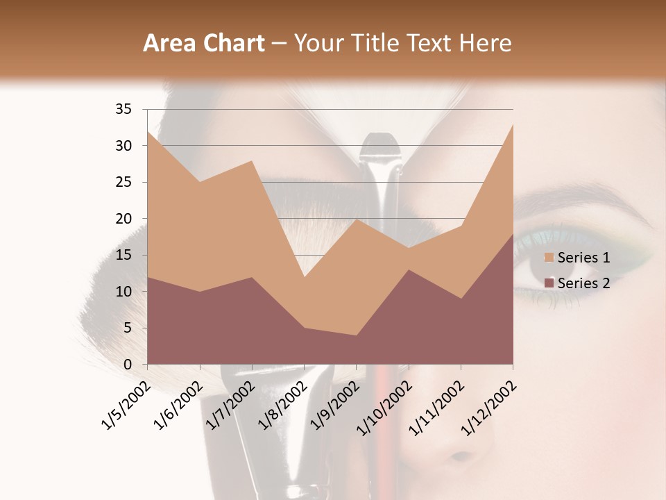 Model Face Make Up PowerPoint Template