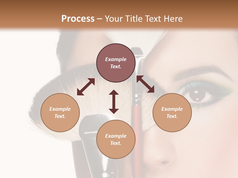 Model Face Make Up PowerPoint Template