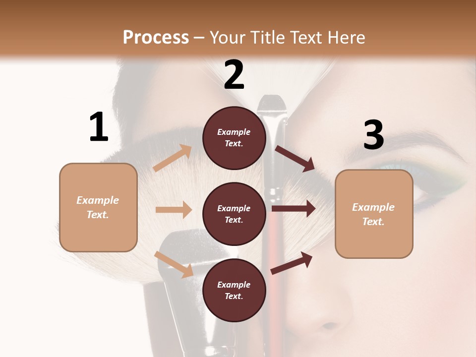 Model Face Make Up PowerPoint Template