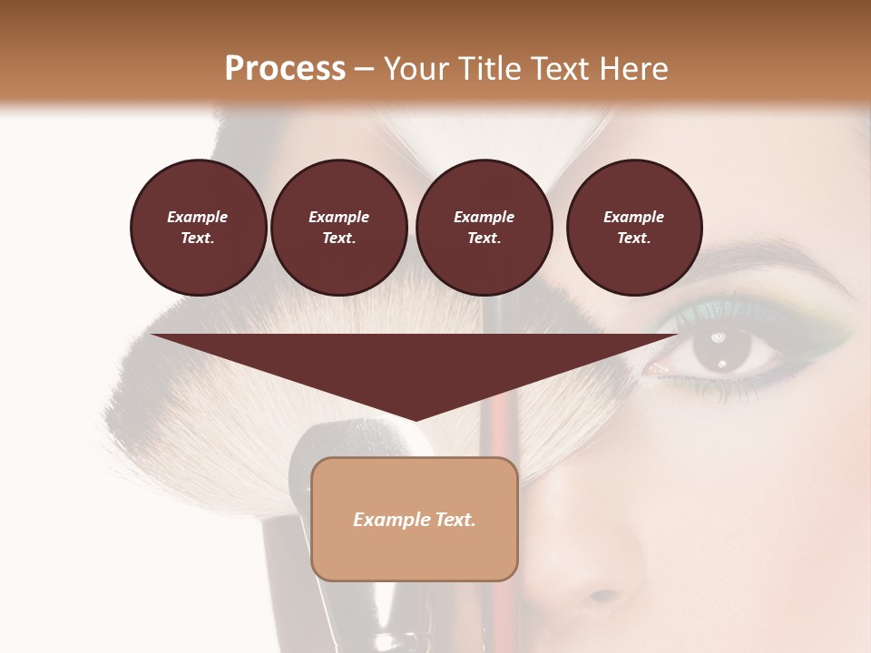 Model Face Make Up PowerPoint Template