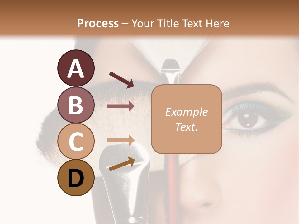 Model Face Make Up PowerPoint Template