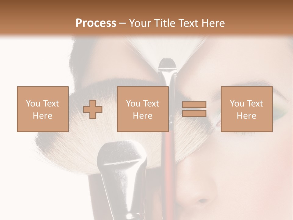 Model Face Make Up PowerPoint Template