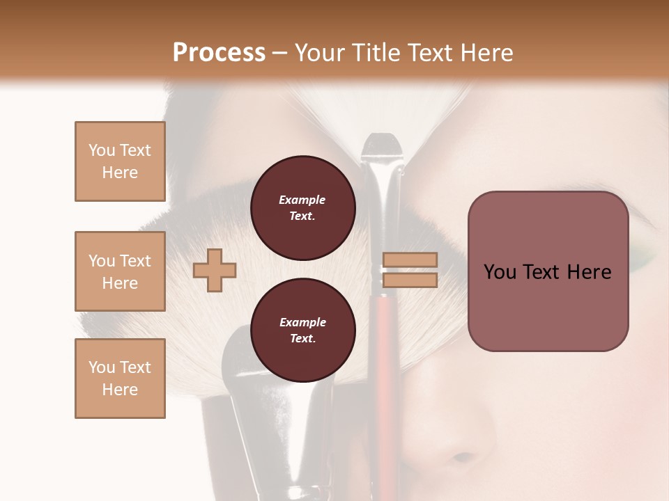 Model Face Make Up PowerPoint Template