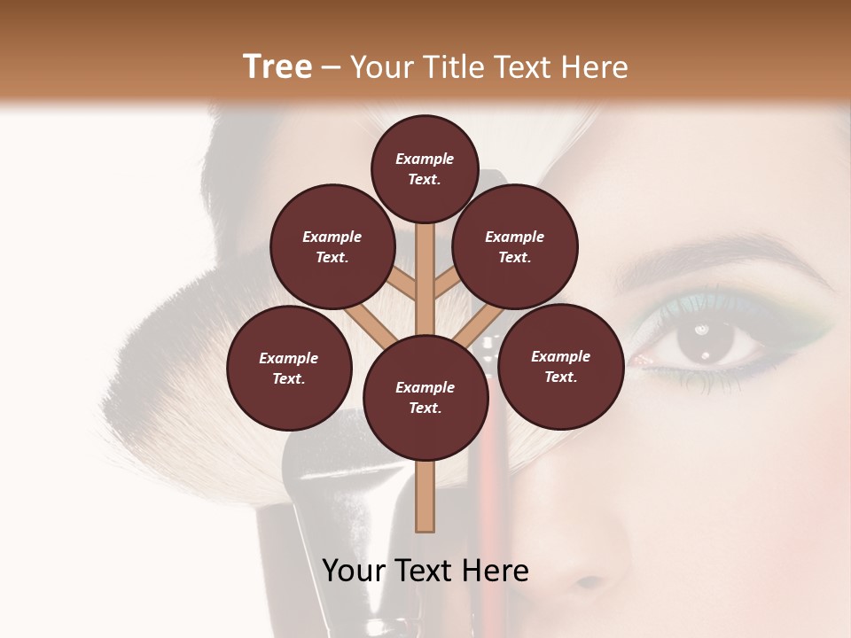 Model Face Make Up PowerPoint Template