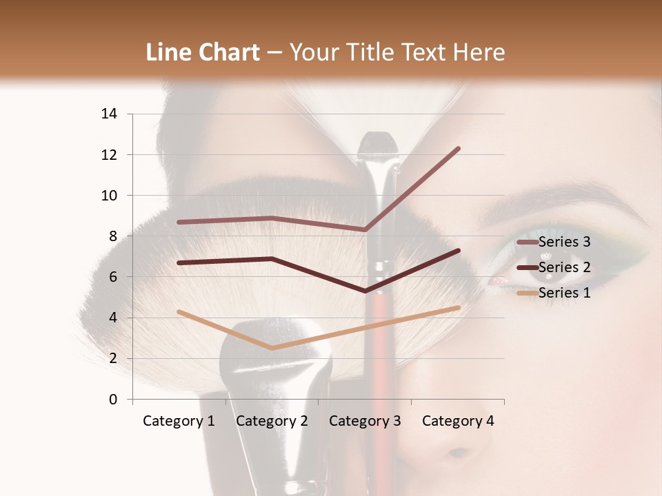 Model Face Make Up PowerPoint Template