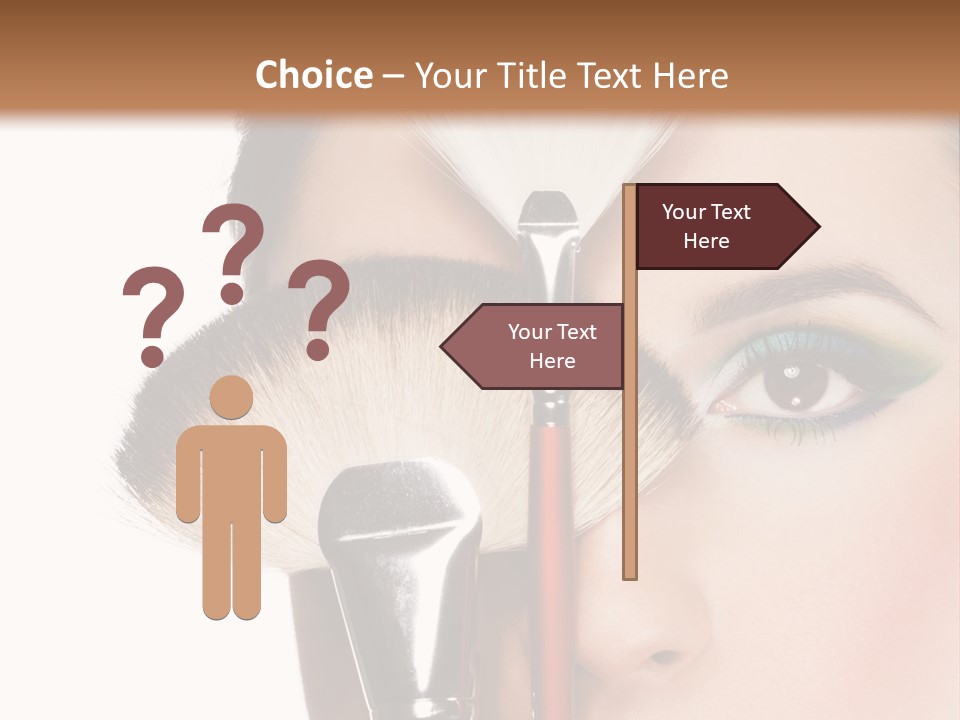 Model Face Make Up PowerPoint Template