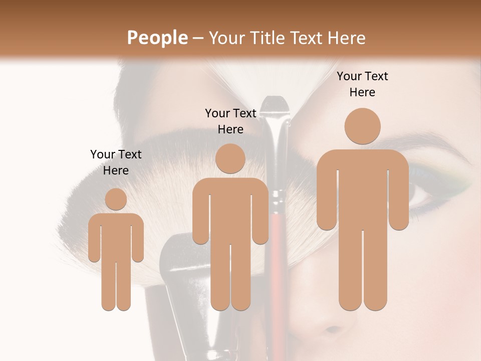 Model Face Make Up PowerPoint Template