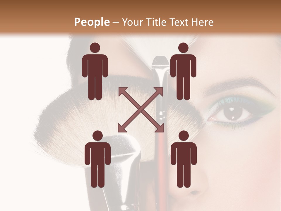 Model Face Make Up PowerPoint Template