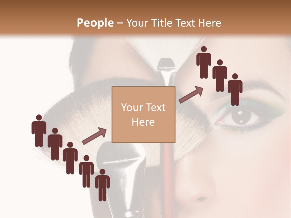 Model Face Make Up PowerPoint Template
