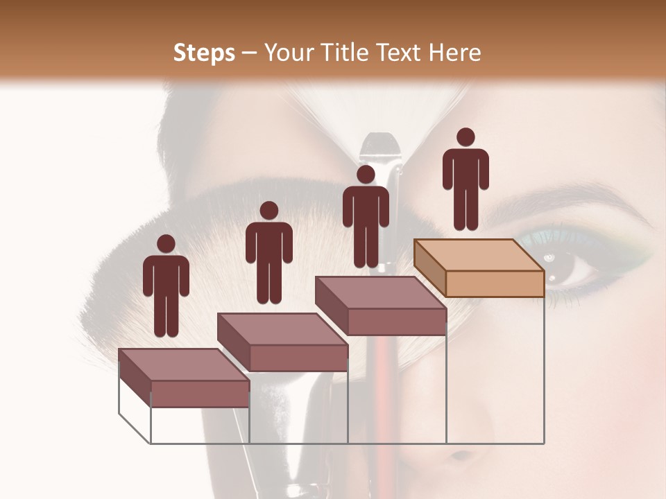 Model Face Make Up PowerPoint Template