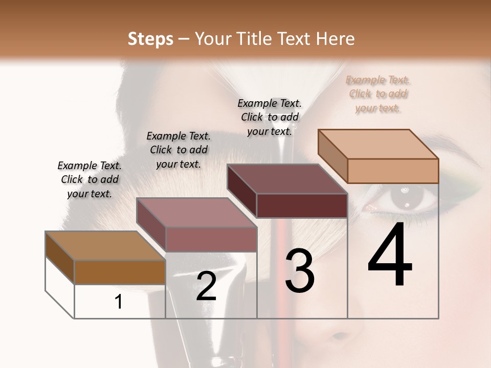 Model Face Make Up PowerPoint Template