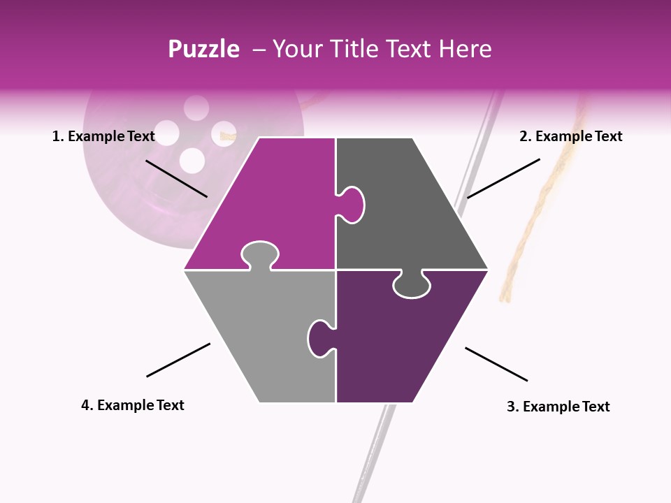 Cutout Button Symbol PowerPoint Template