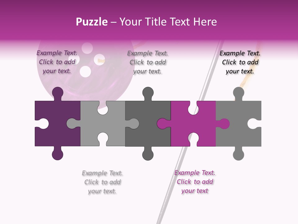 Cutout Button Symbol PowerPoint Template