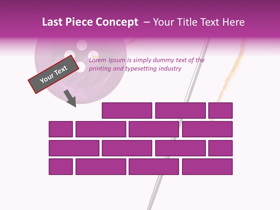 Cutout Button Symbol PowerPoint Template