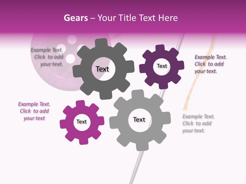 Cutout Button Symbol PowerPoint Template