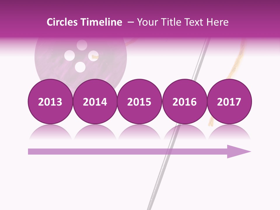 Cutout Button Symbol PowerPoint Template