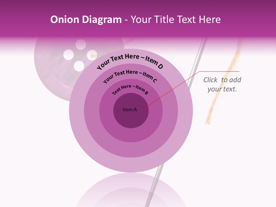 Cutout Button Symbol PowerPoint Template