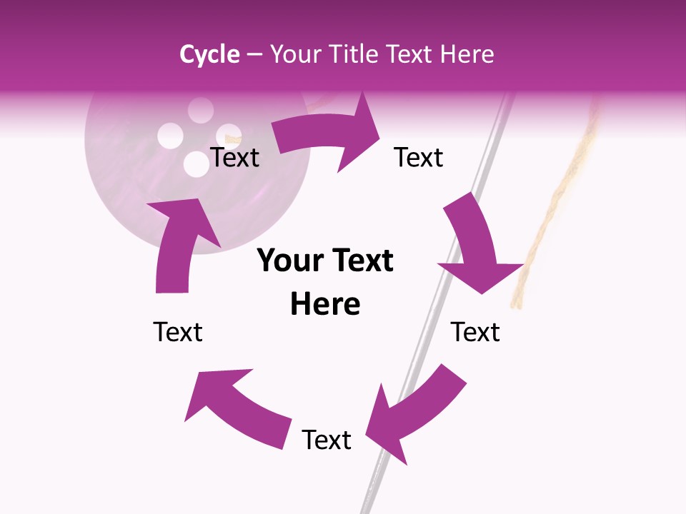 Cutout Button Symbol PowerPoint Template