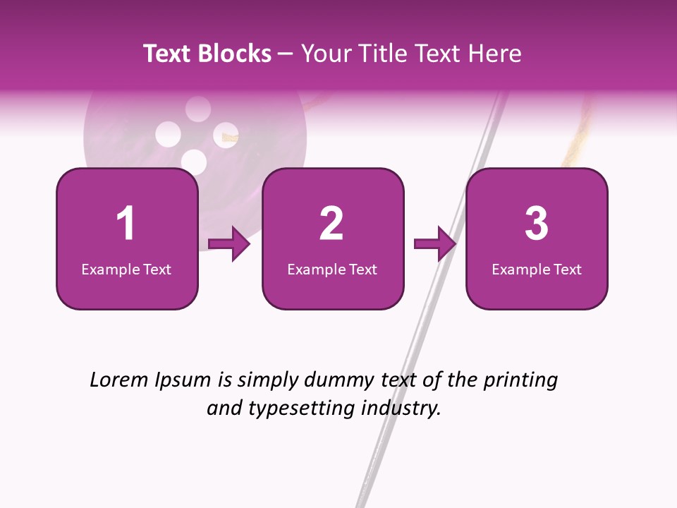 Cutout Button Symbol PowerPoint Template