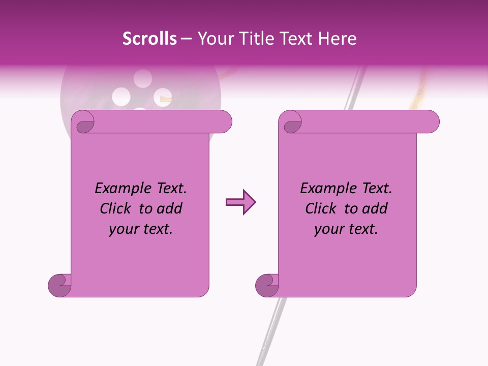Cutout Button Symbol PowerPoint Template