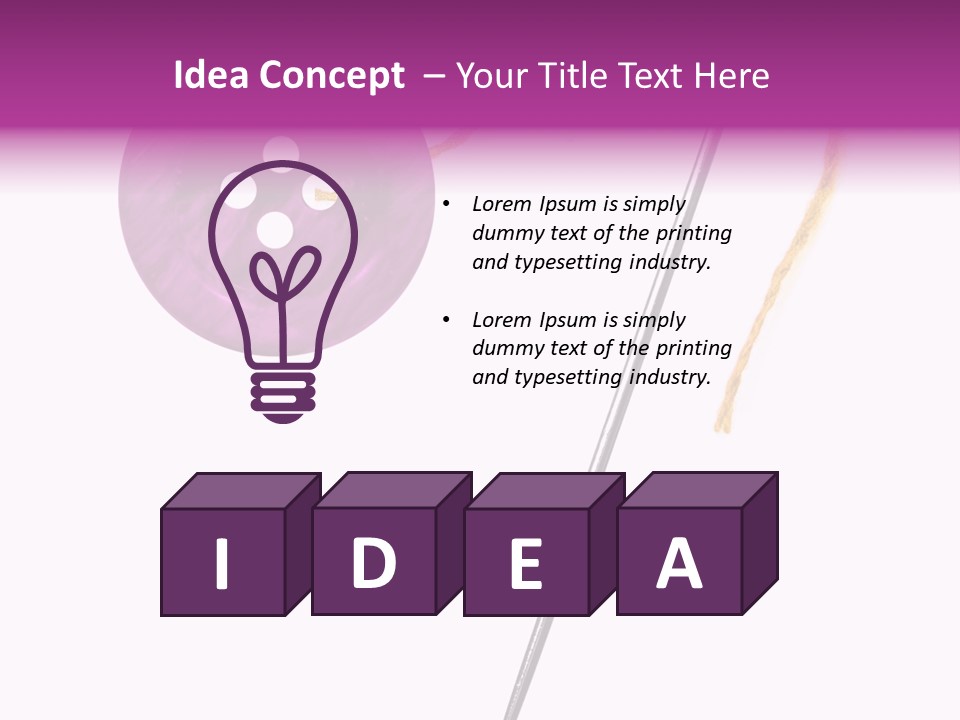 Cutout Button Symbol PowerPoint Template