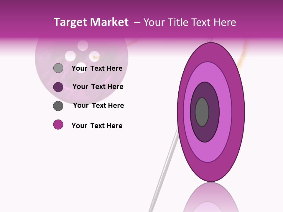 Cutout Button Symbol PowerPoint Template