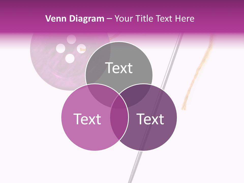 Cutout Button Symbol PowerPoint Template