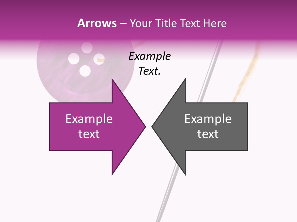 Cutout Button Symbol PowerPoint Template