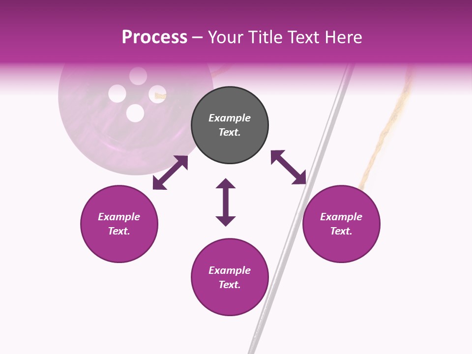 Cutout Button Symbol PowerPoint Template