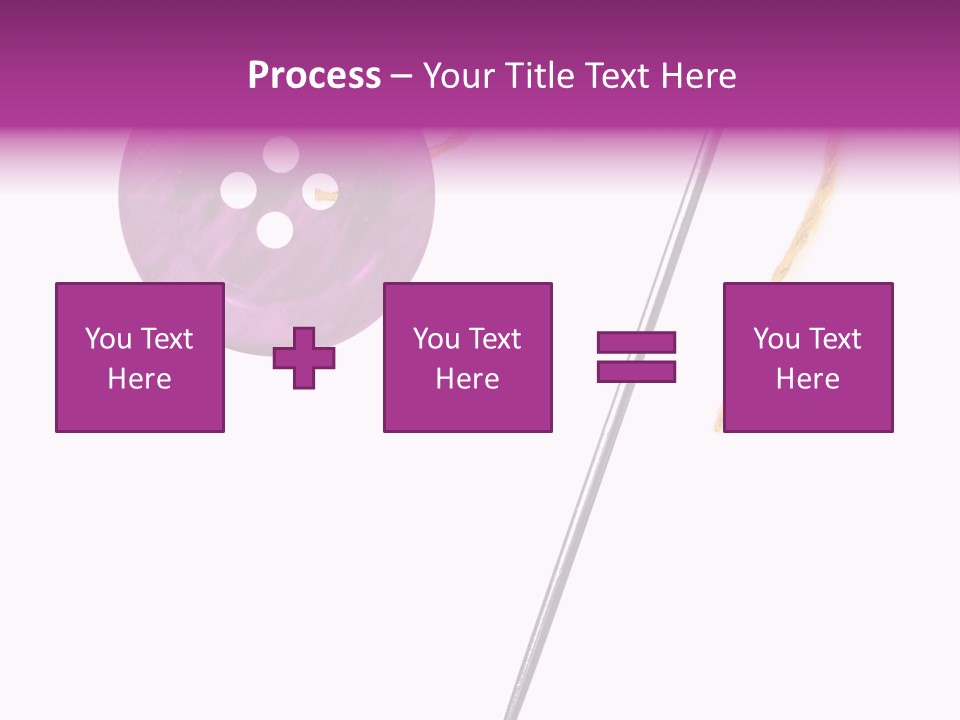 Cutout Button Symbol PowerPoint Template